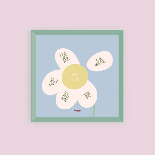 Miniature - She Can - Light Green Frame