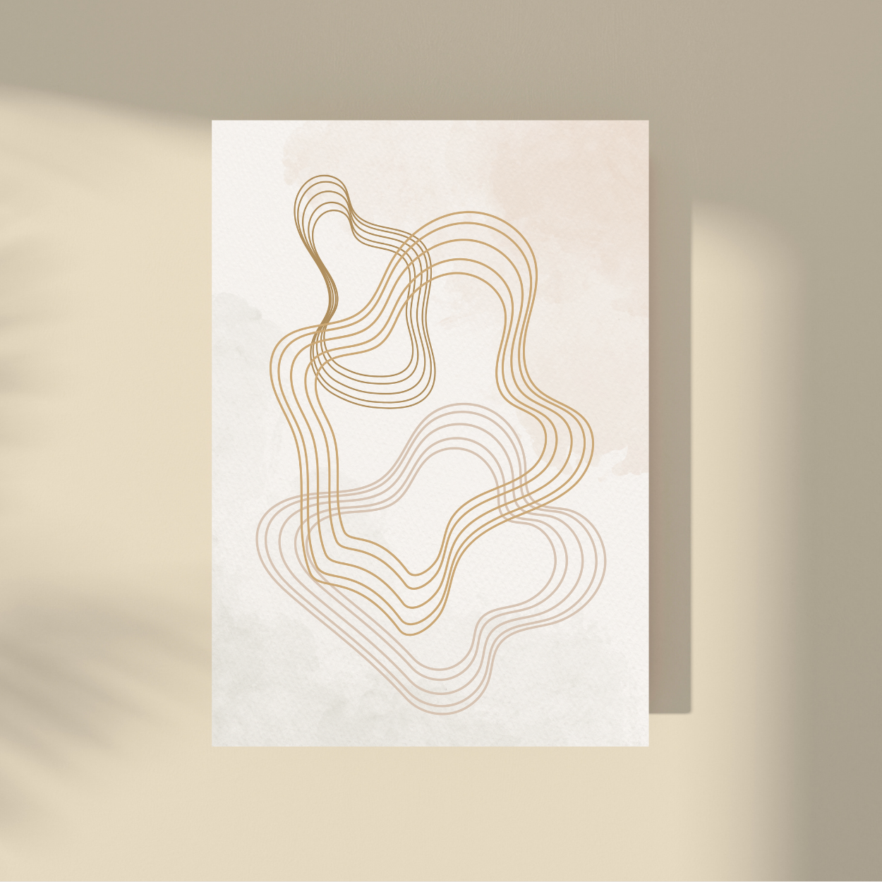 Abstract Shapes - Warm Beige