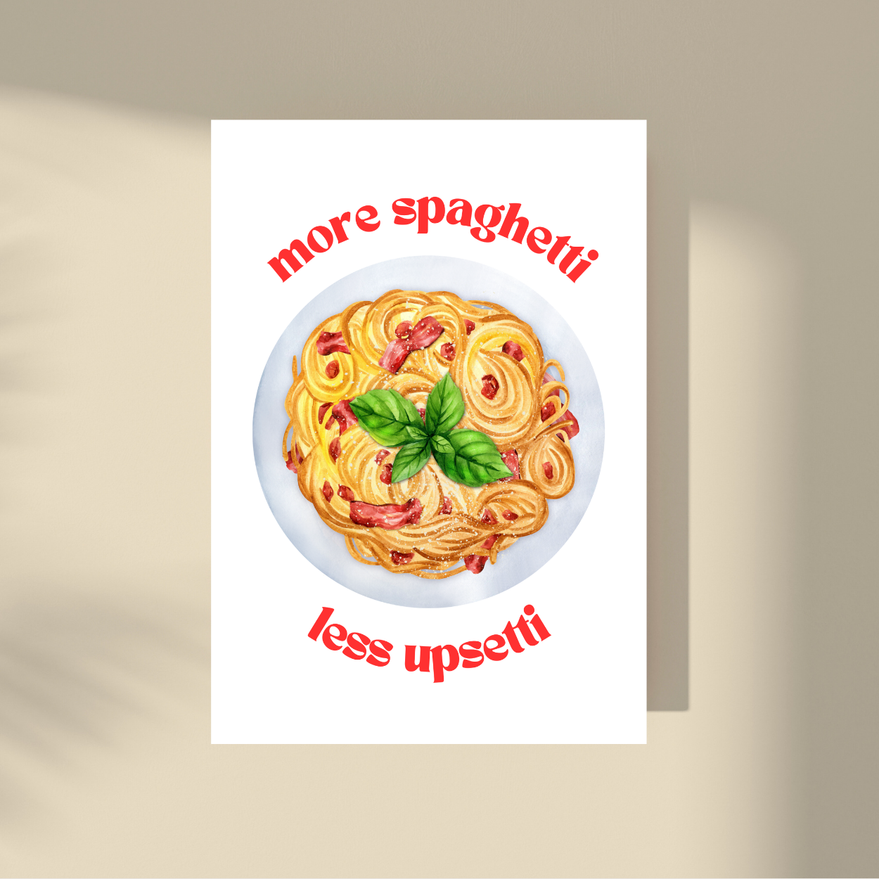 More spaghetti, less upsetti!