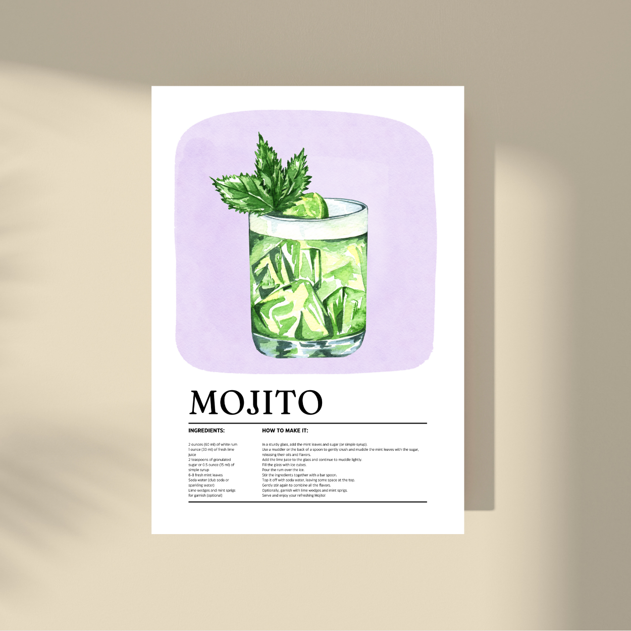 Mojito cocktail