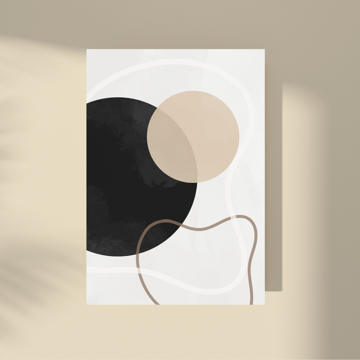 Abstract shapes No.3 - cold beige