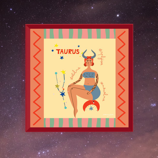 Framed Art Taurus 27x27 / 42x42 cm