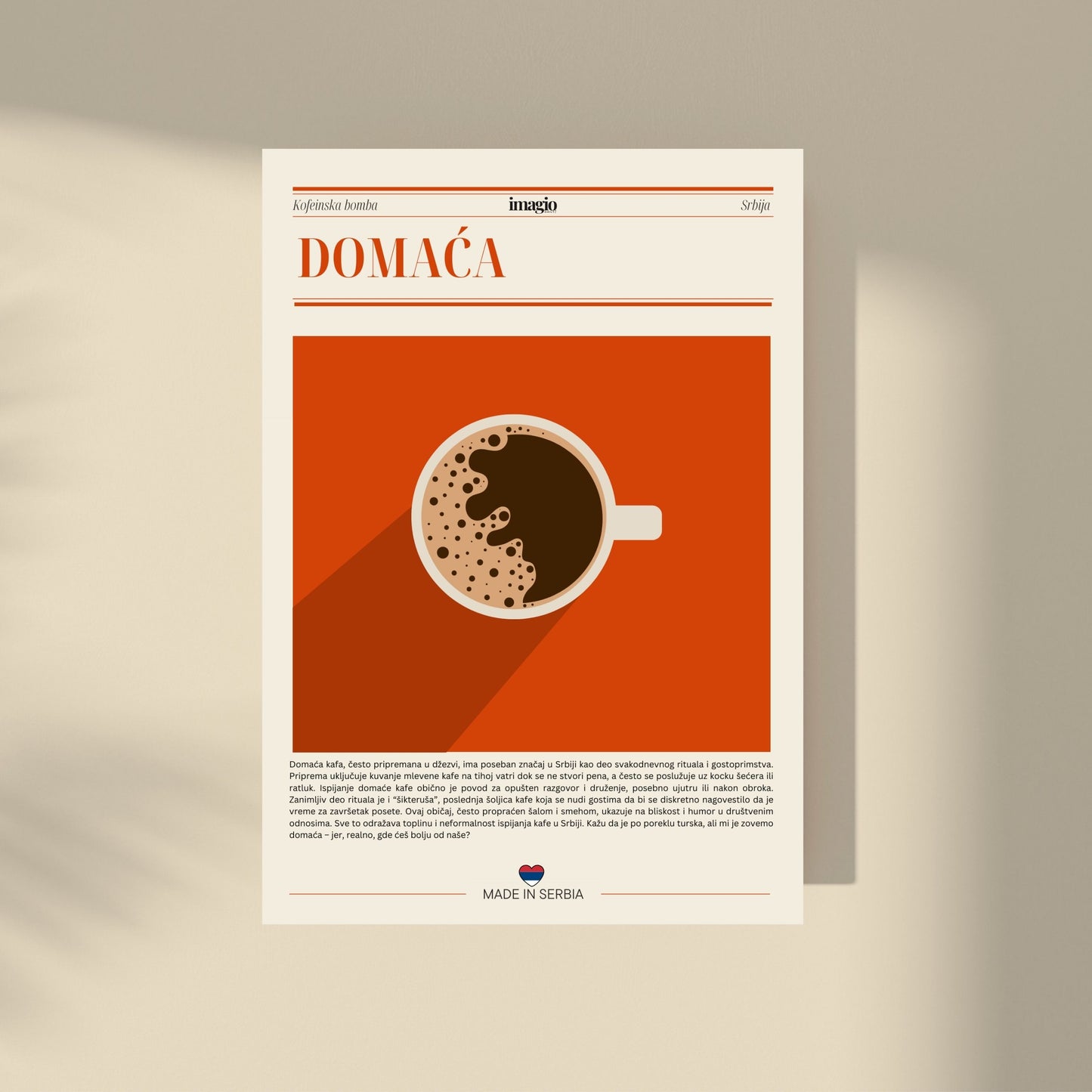 Domaća kafa News - Studio Framed Art 30x40 cm