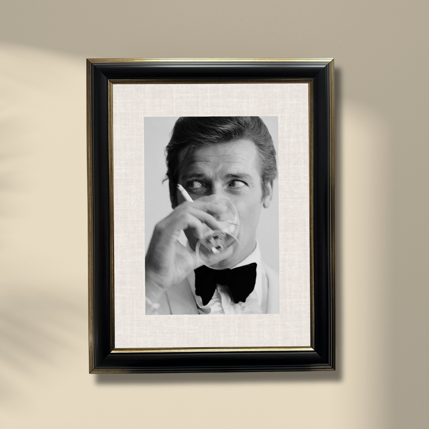 Charm and Style – James Bond Photograph, Framed Art 37.5x47.5 cm