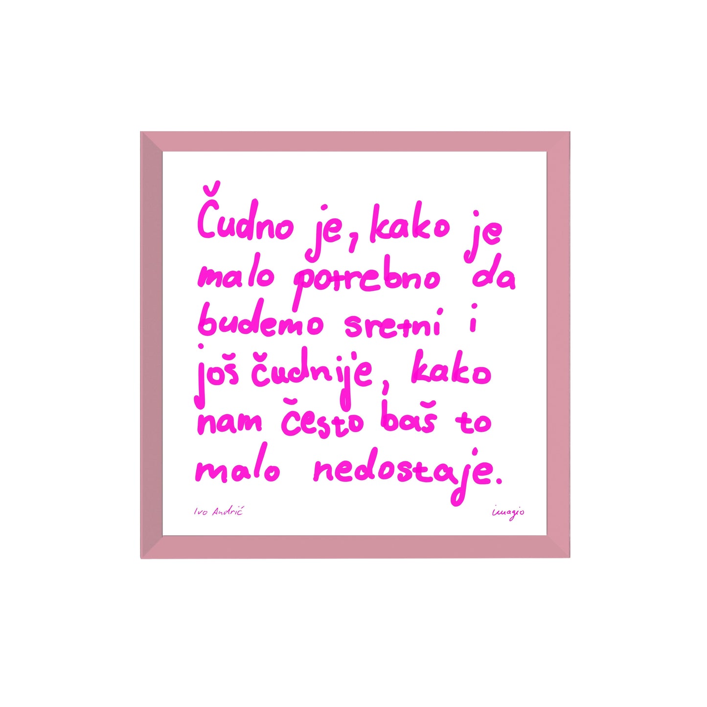 Miniature - The Script - Ivo Andrić "Čudno je, kako je malo potrebno..."