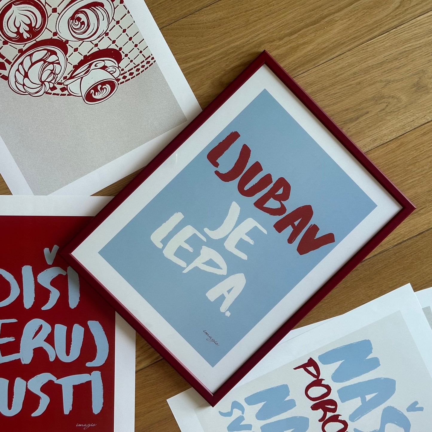 Uramljena slika "Painted Peace" -  Ljubav je lepa, 32x42 / 52x72 cm