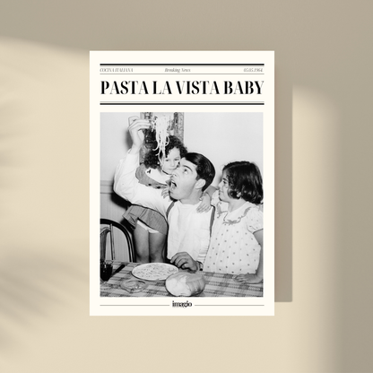 Pasta la Vista, Baby! & Try the Spaghetti! - Duo Set 30x40cm/50x70cm