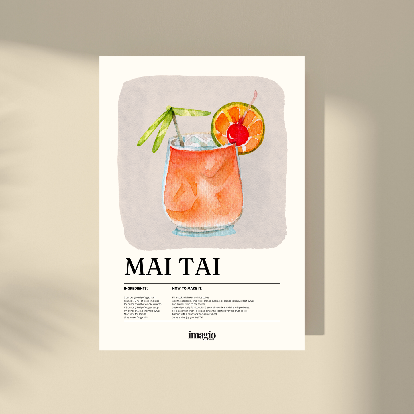 Mai Tai Cocktail - Imagio Signature