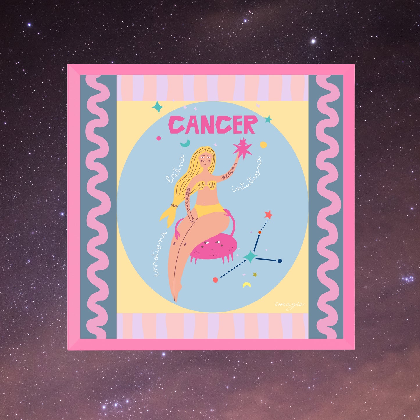 Uramljena slika Rak 27x27 / 42x42 cm