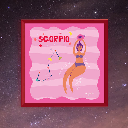 Framed Art Scorpio 27x27 / 42x42 cm