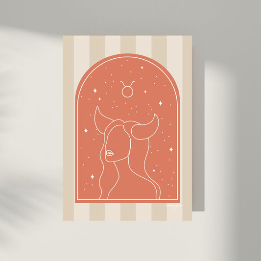 Taurus Poster - Told by the Stars