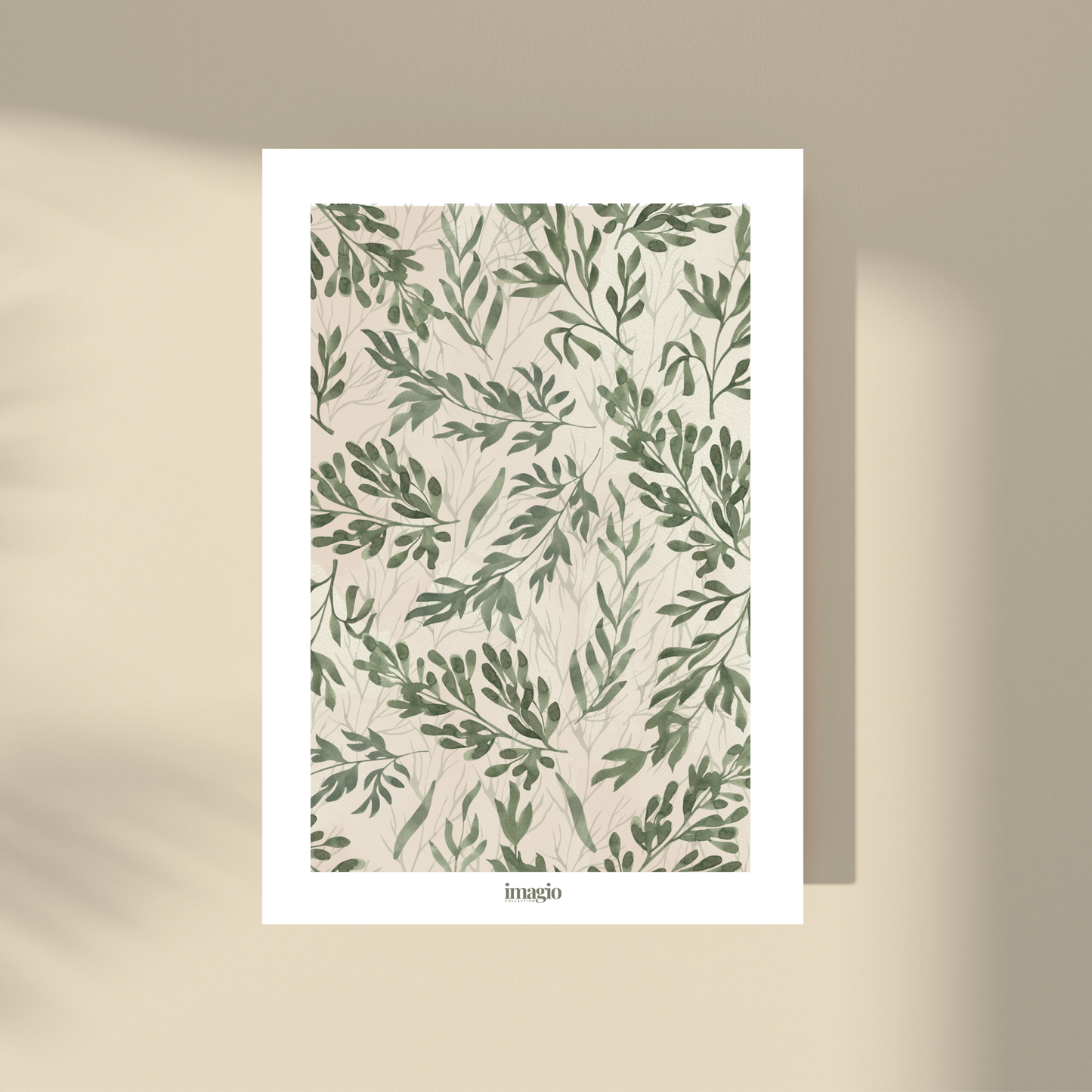 Leaves Pattern - Olive