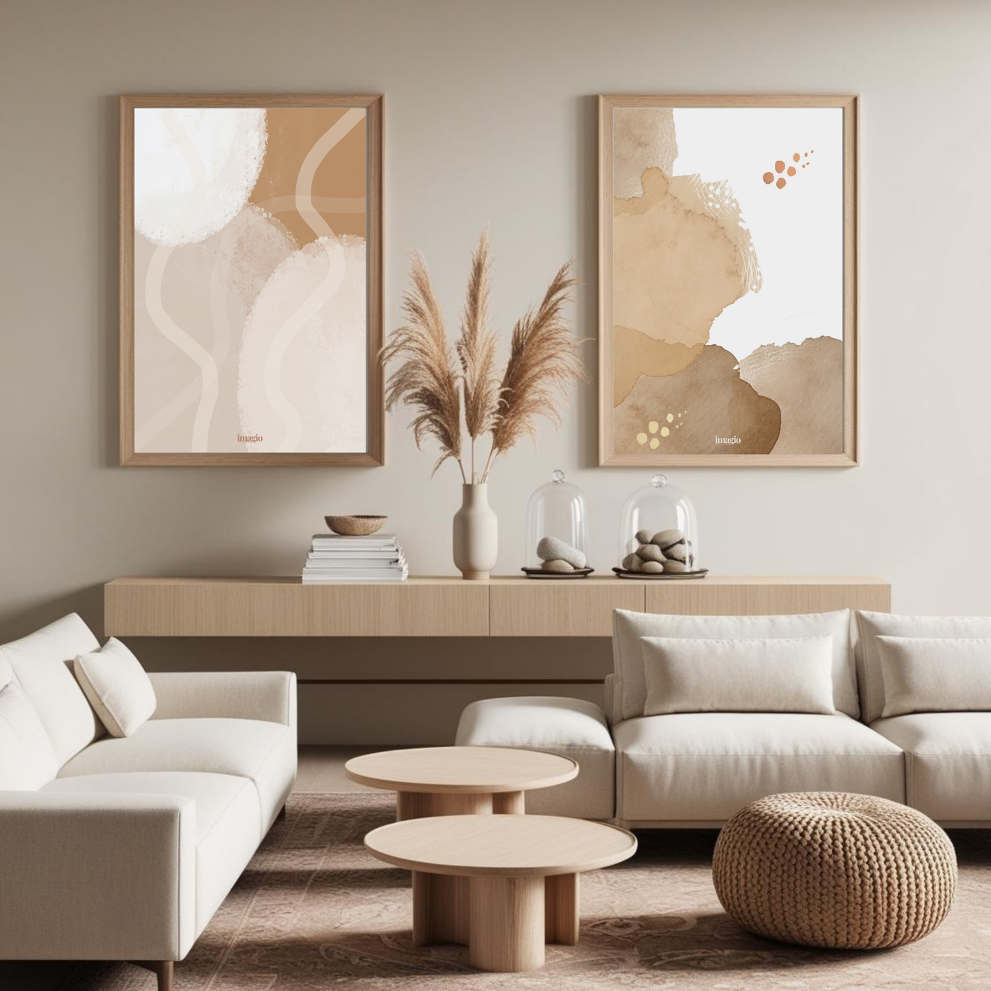 Abstract Art - Warm Beige