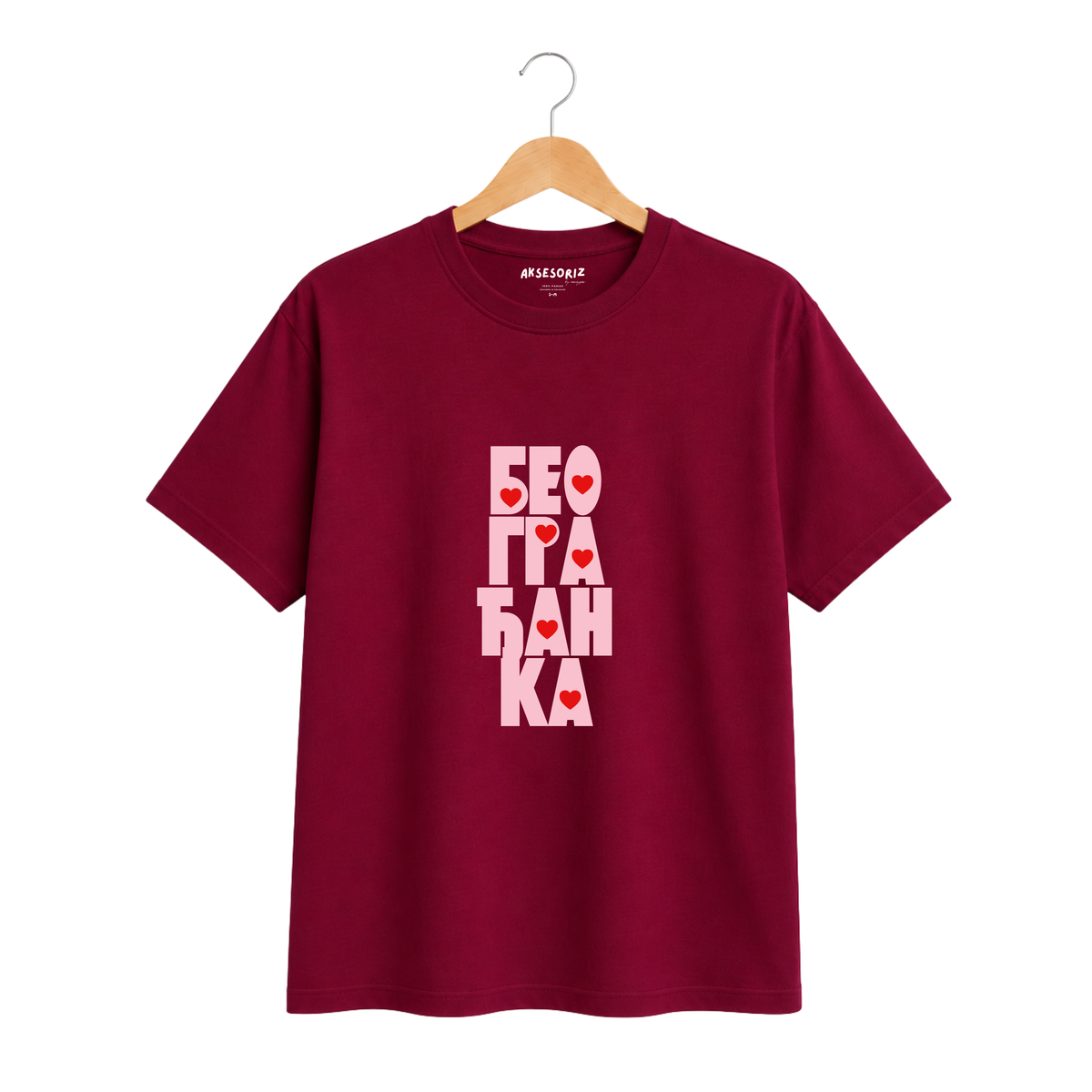 PREORDER T-Shirt - Beograđanka - Burgundy