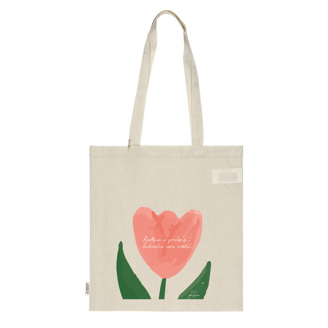 Tote Bag - Rođena u proleće - Beige