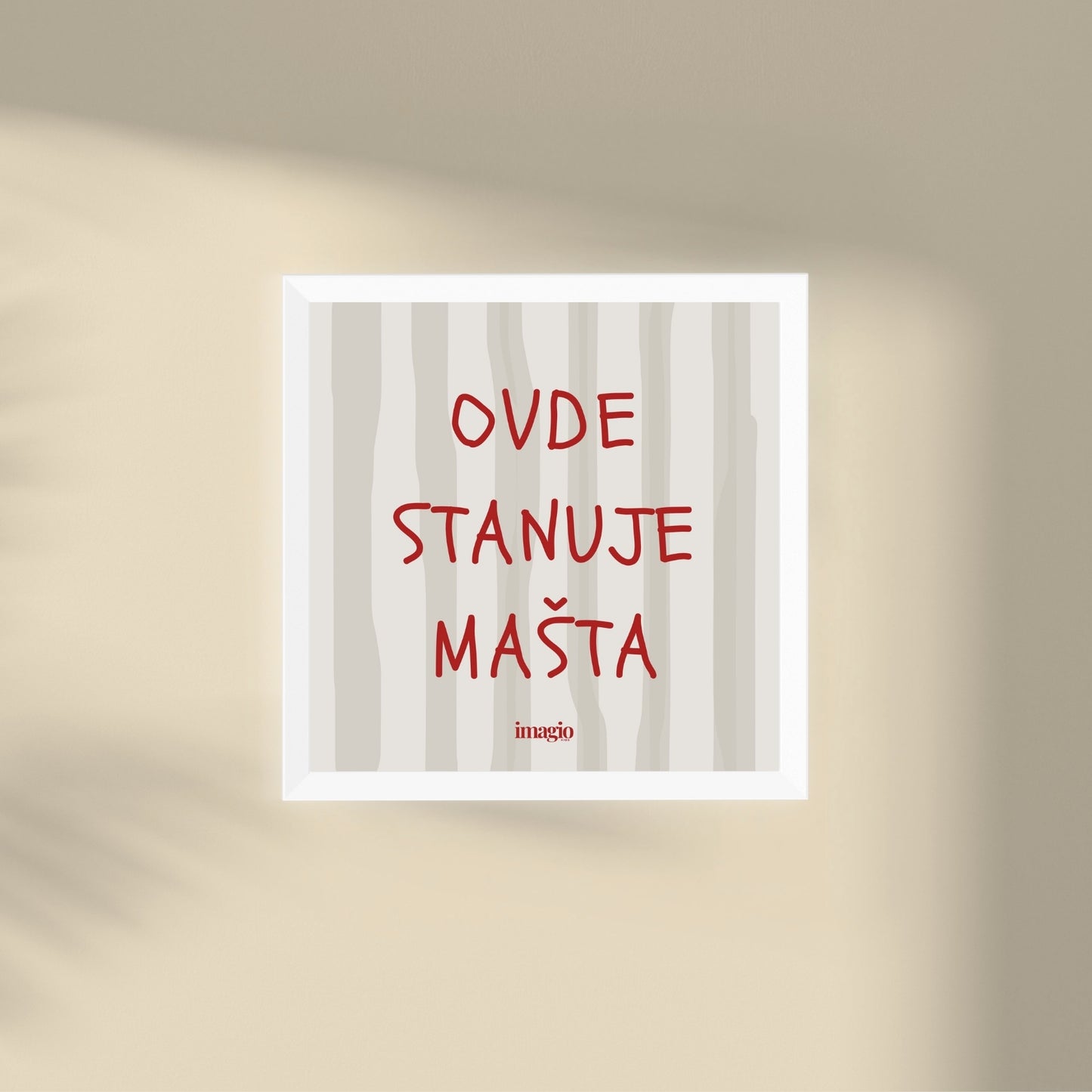 Minijatura -  Ovde stanuje mašta - Beli ram