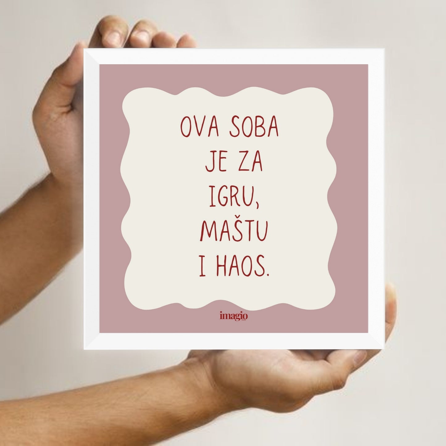 Miniature - Ova soba je za igru, maštu i haos. - Blush Pink