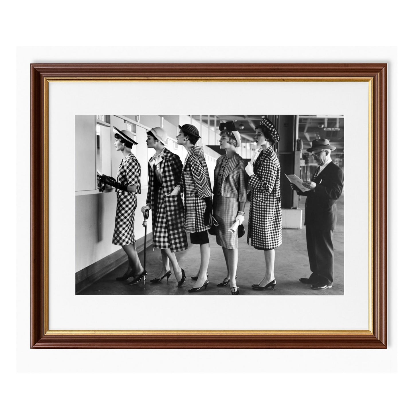 Models at Roosevelt Raceway - Framed Art - Multiframe