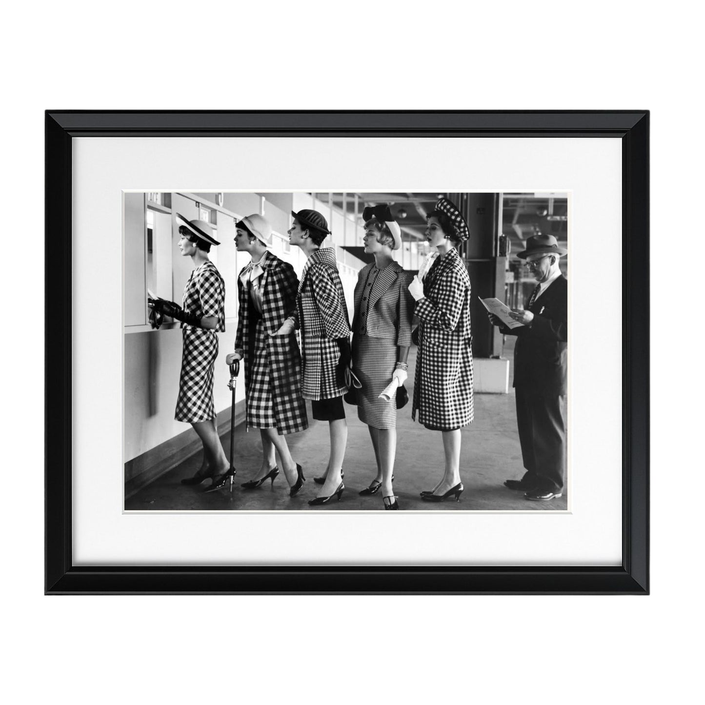Models at Roosevelt Raceway - Framed Art - Multiframe