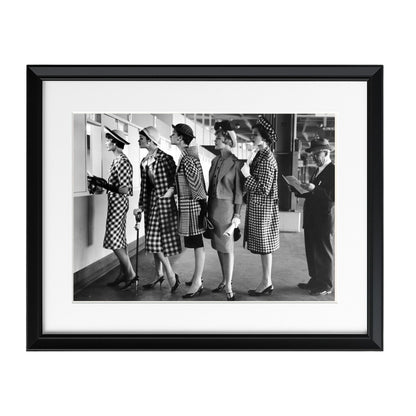 Models at Roosevelt Raceway - Framed Art - Multiframe