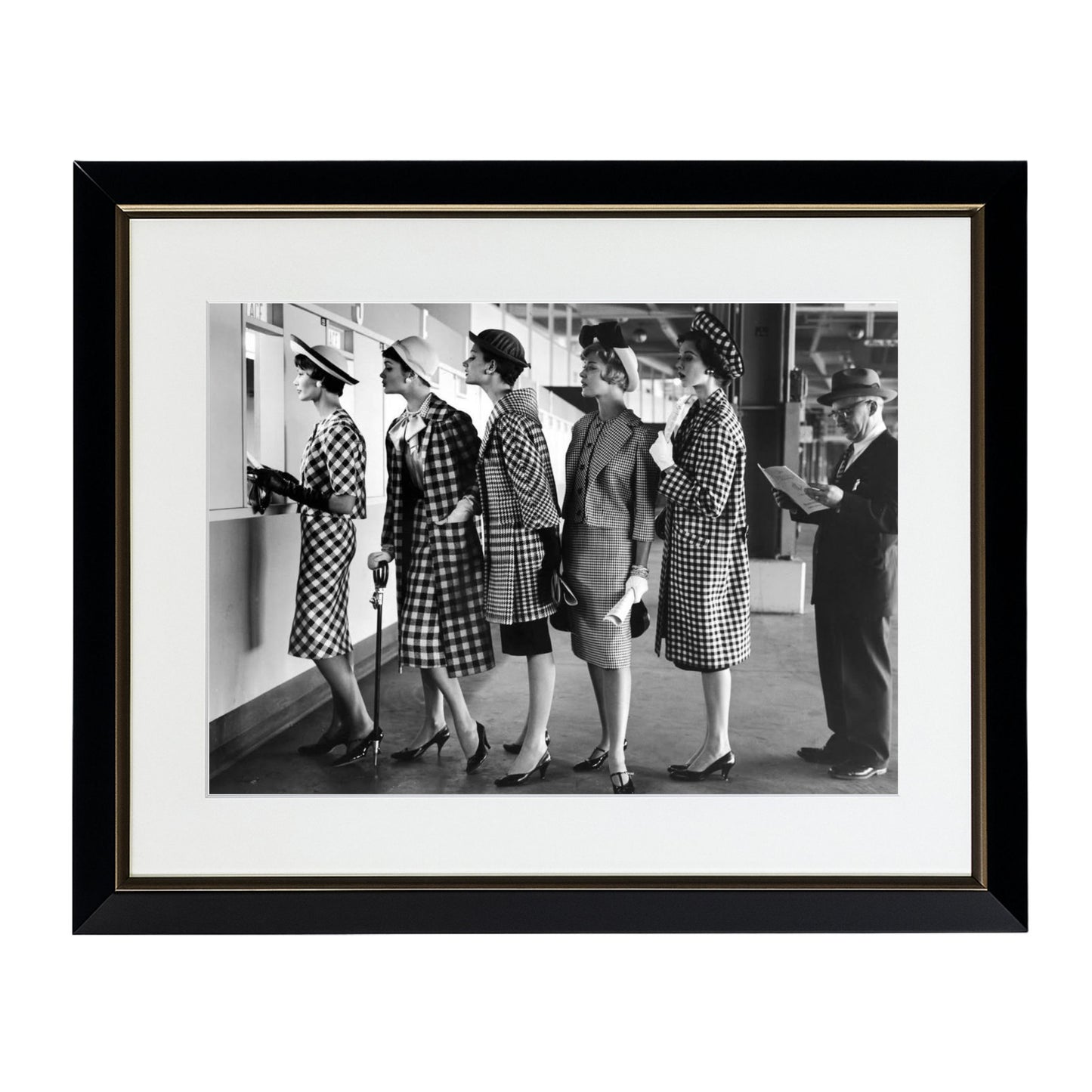 Models at Roosevelt Raceway - Framed Art - Multiframe