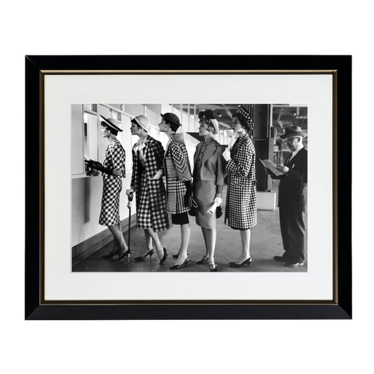 Models at Roosevelt Raceway - Framed Art - Multiframe