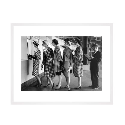 Models at Roosevelt Raceway - Framed Art - Multiframe