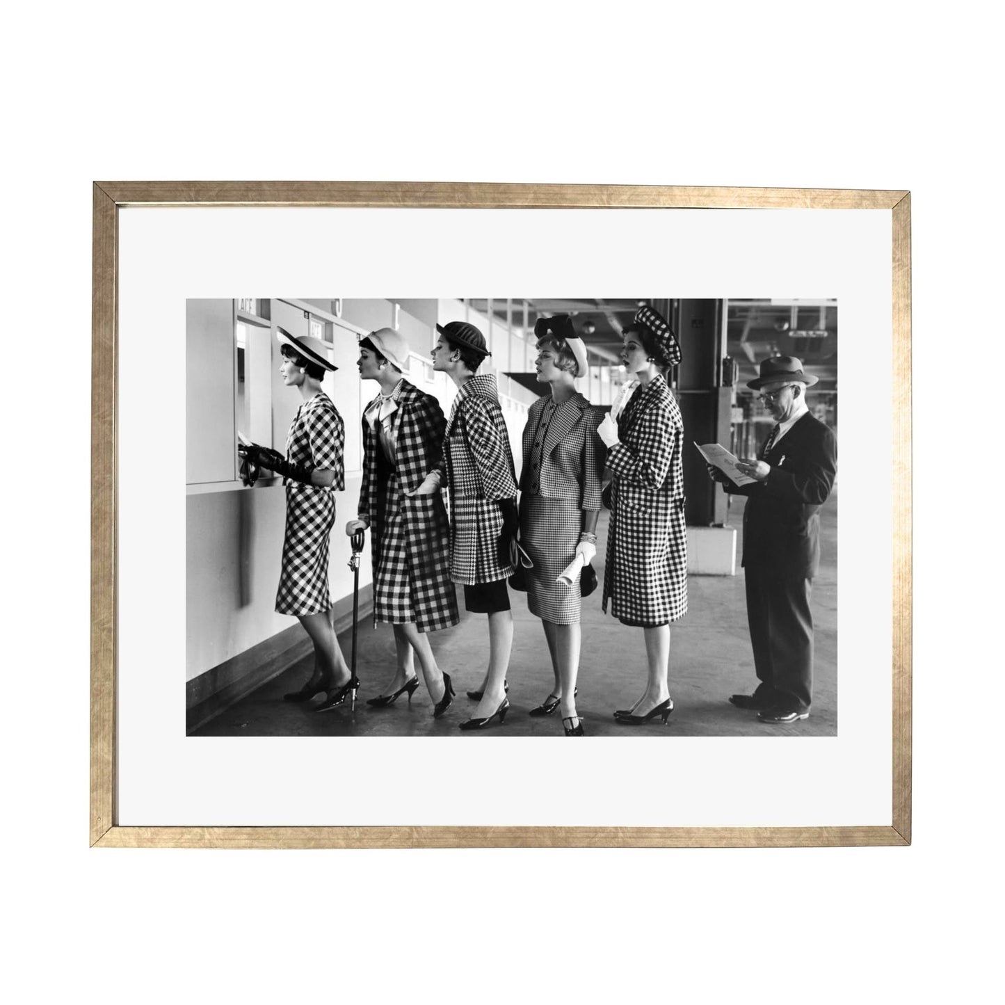 Models at Roosevelt Raceway - Framed Art - Multiframe