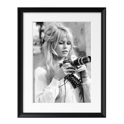Brigitte Bardot Filming of Viva Maria (1965) - Framed Art - Multiframe