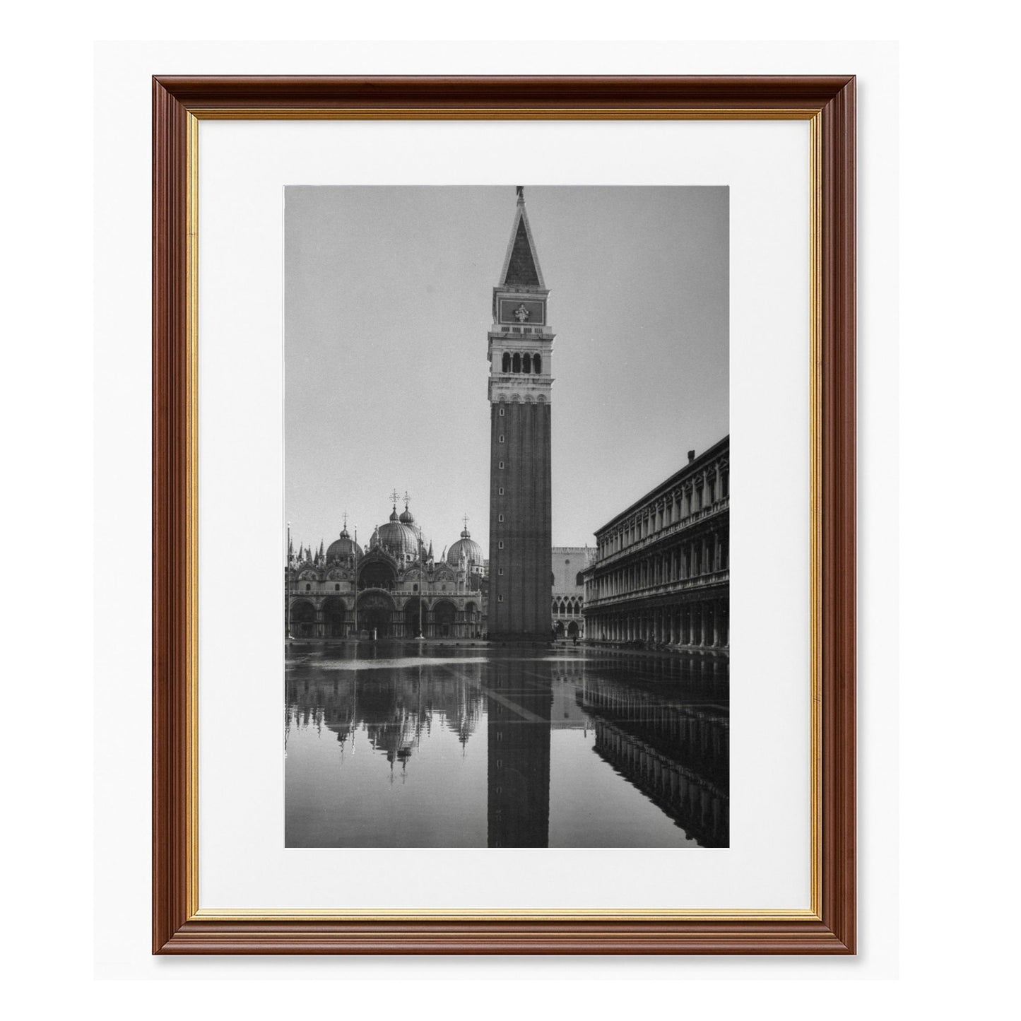 Flooded Piazza San Marco in Venice (1952) - Framed Art - Multiframe