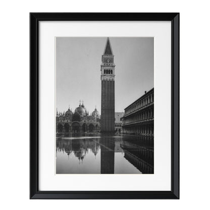 Flooded Piazza San Marco in Venice (1952) - Framed Art - Multiframe