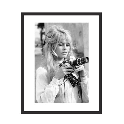 Brigitte Bardot Filming of Viva Maria (1965) - Framed Art - Multiframe