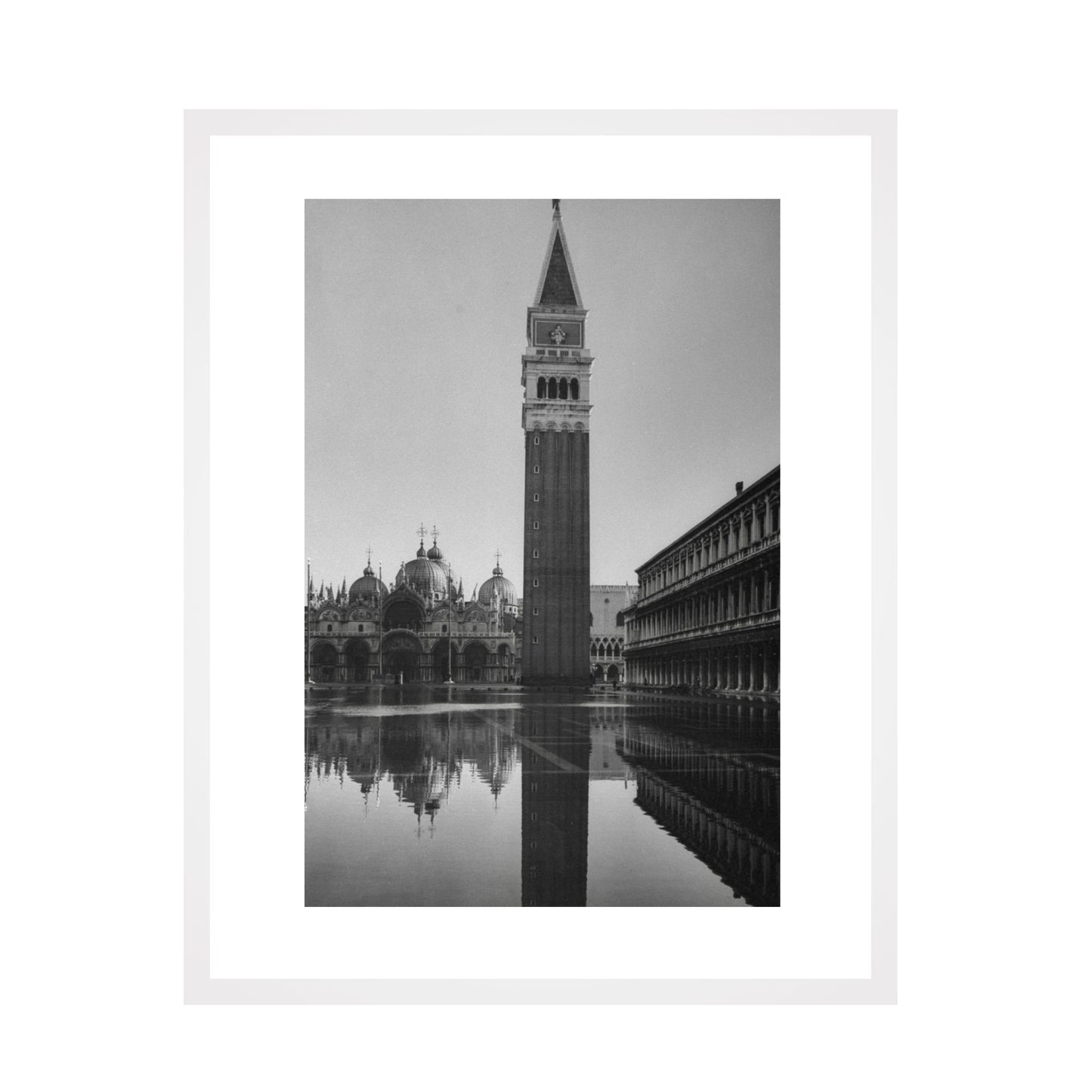 Flooded Piazza San Marco in Venice (1952) - Framed Art - Multiframe