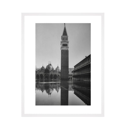 Flooded Piazza San Marco in Venice (1952) - Framed Art - Multiframe