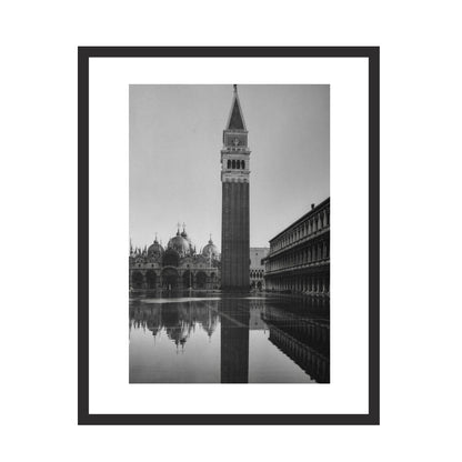 Flooded Piazza San Marco in Venice (1952) - Framed Art - Multiframe