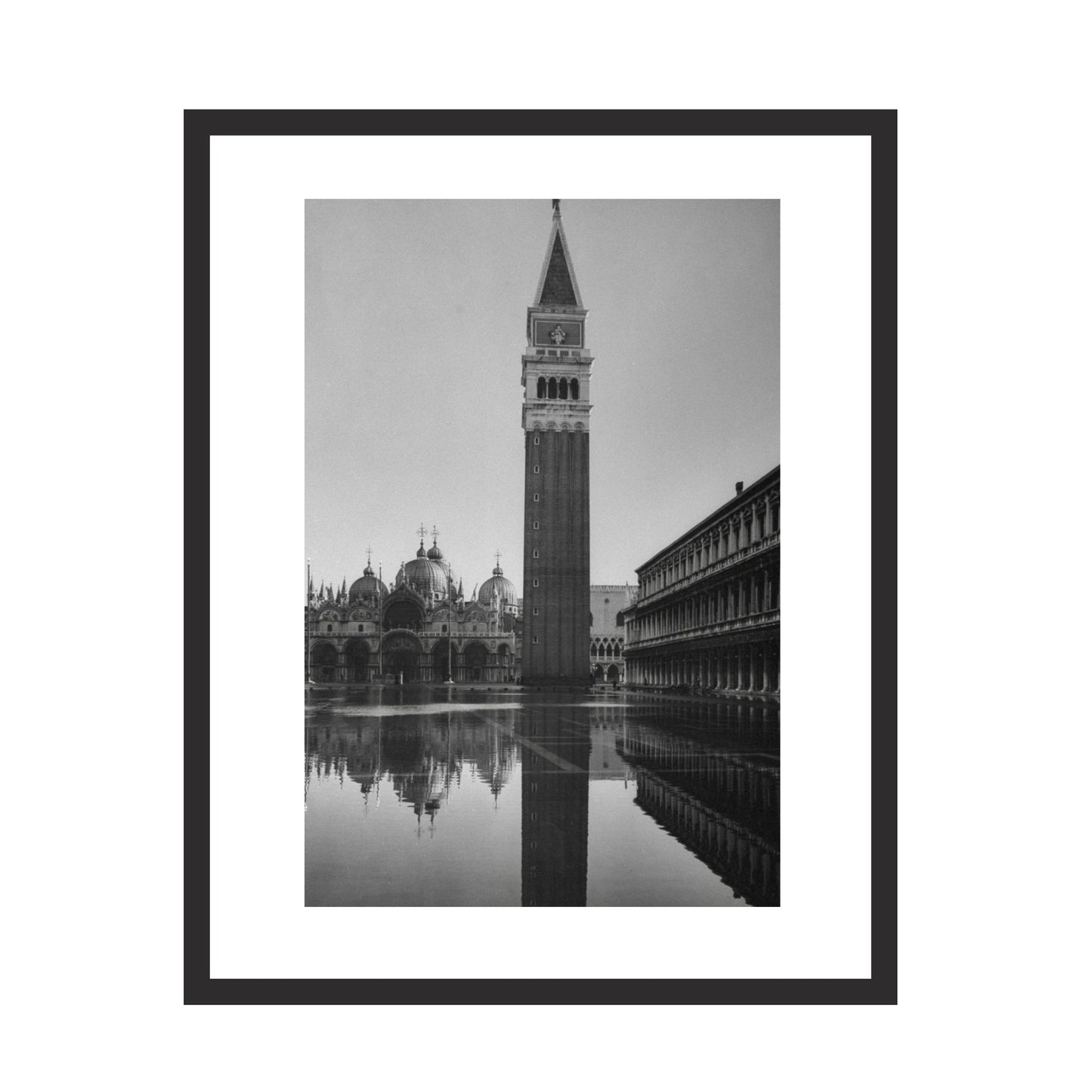 Flooded Piazza San Marco in Venice (1952) - Framed Art - Multiframe