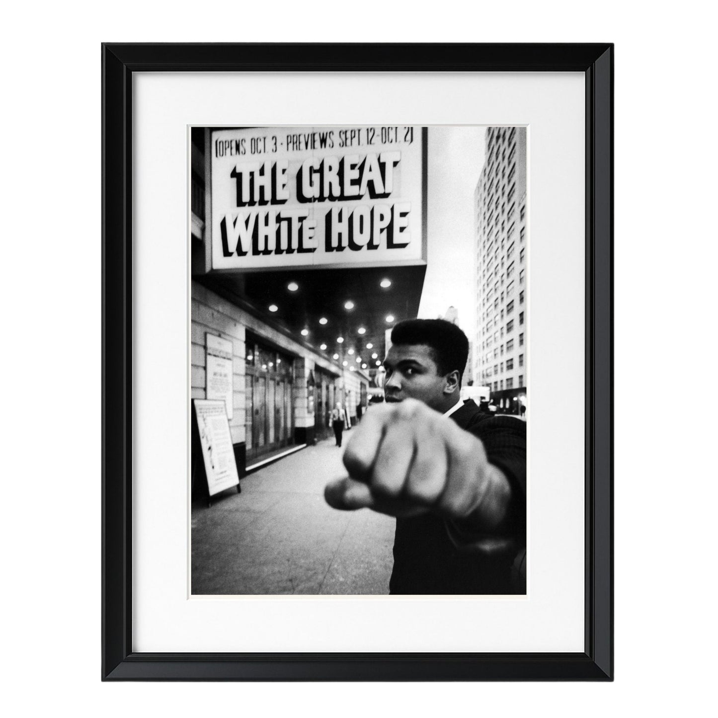 Muhammad Ali on Broadway - Framed Art - Multiframe