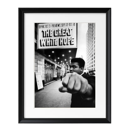 Muhammad Ali on Broadway - Framed Art - Multiframe