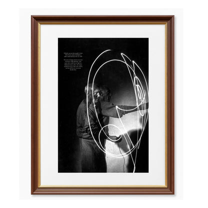 Picasso's Light Drawings (1949) - Framed Art - Multiframe
