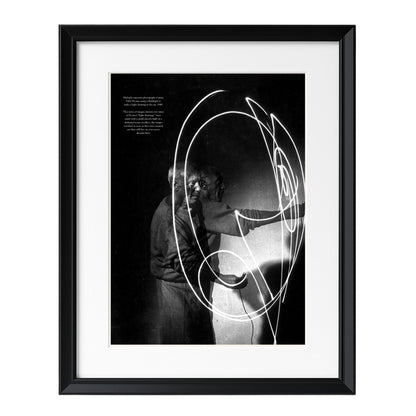 Picasso's Light Drawings (1949) - Framed Art - Multiframe
