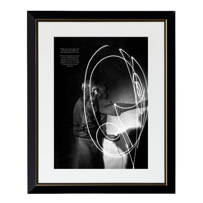 Picasso's Light Drawings (1949) - Framed Art - Multiframe