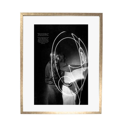Picasso's Light Drawings (1949) - Framed Art - Multiframe