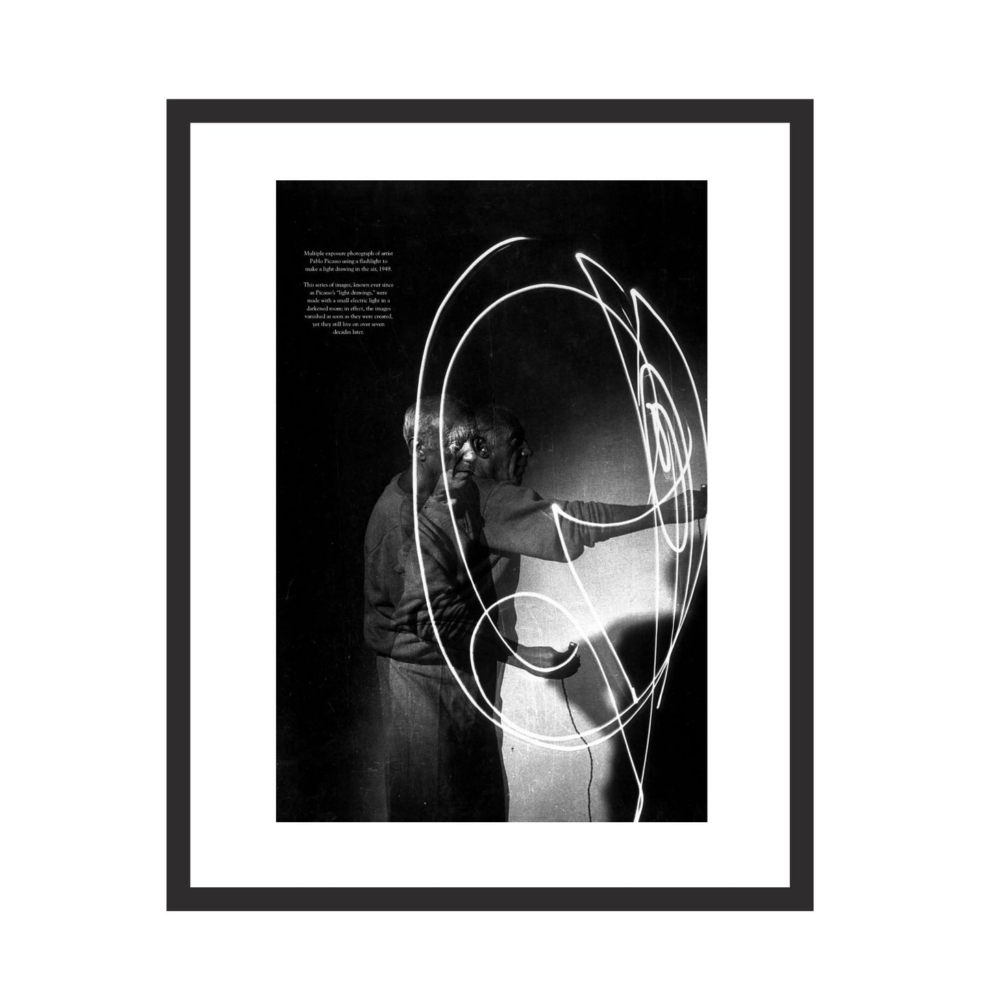 Picasso's Light Drawings (1949) - Framed Art - Multiframe