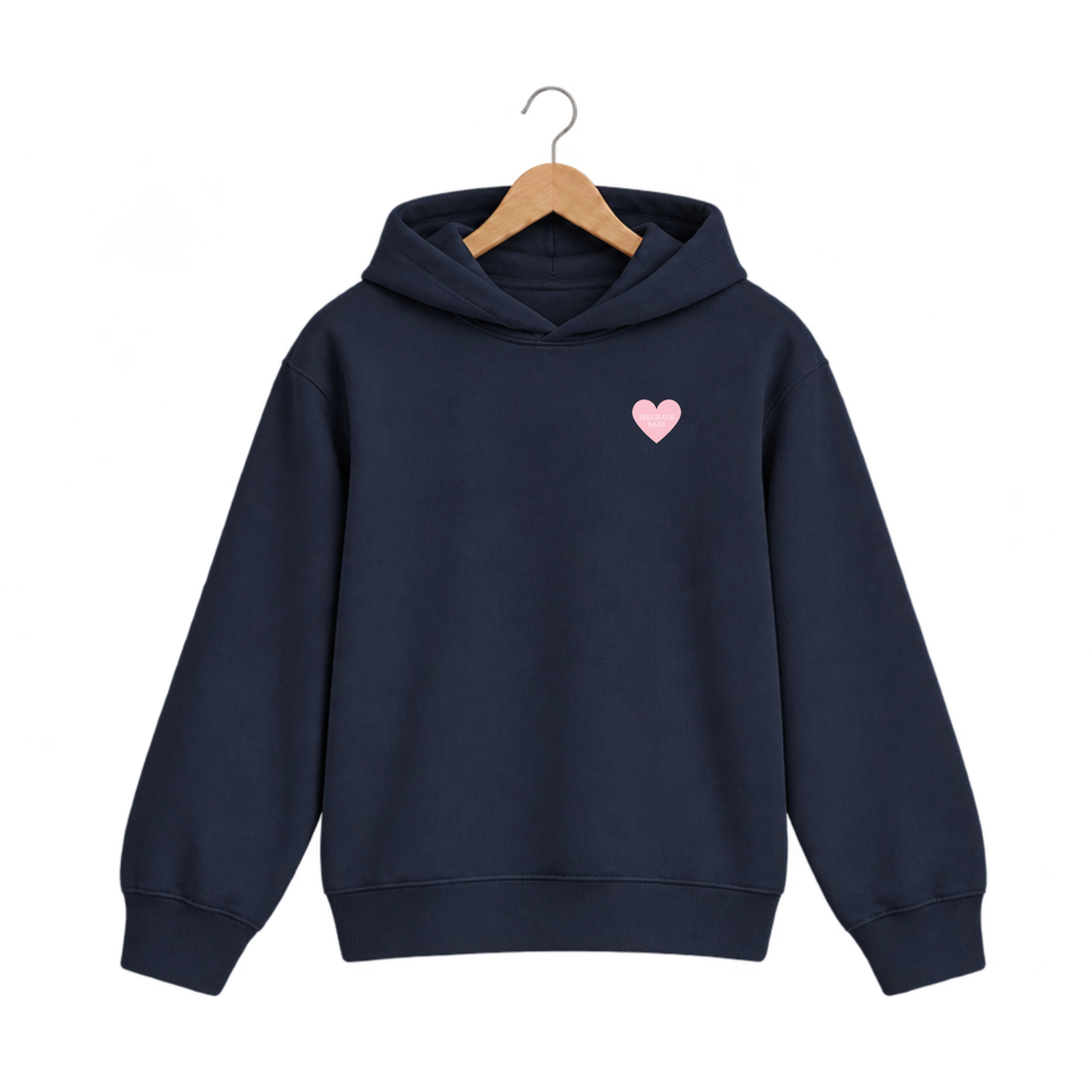 PREORDER Navy hoodie - If lost return to Belgrade