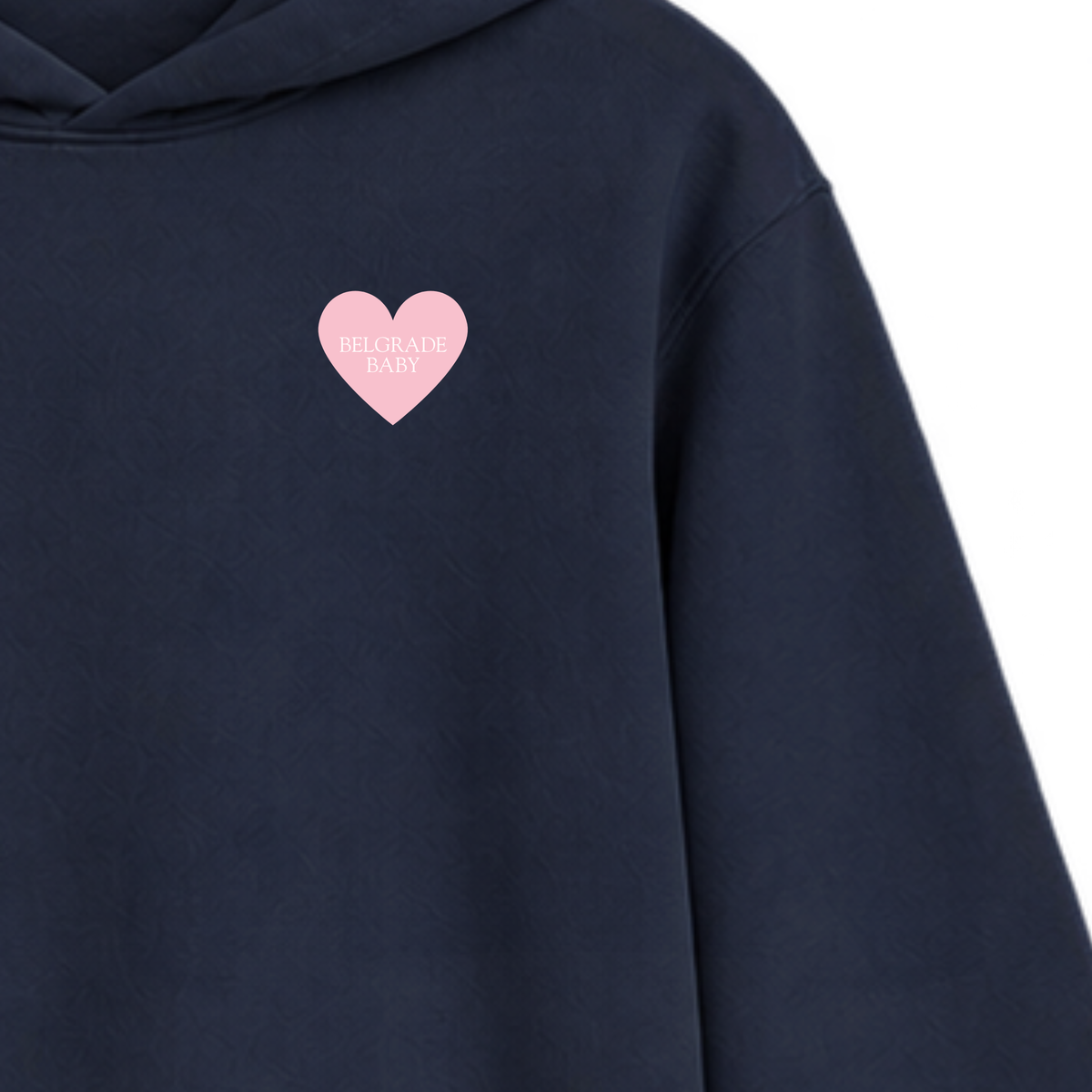 PREORDER Navy hoodie - If lost return to Belgrade