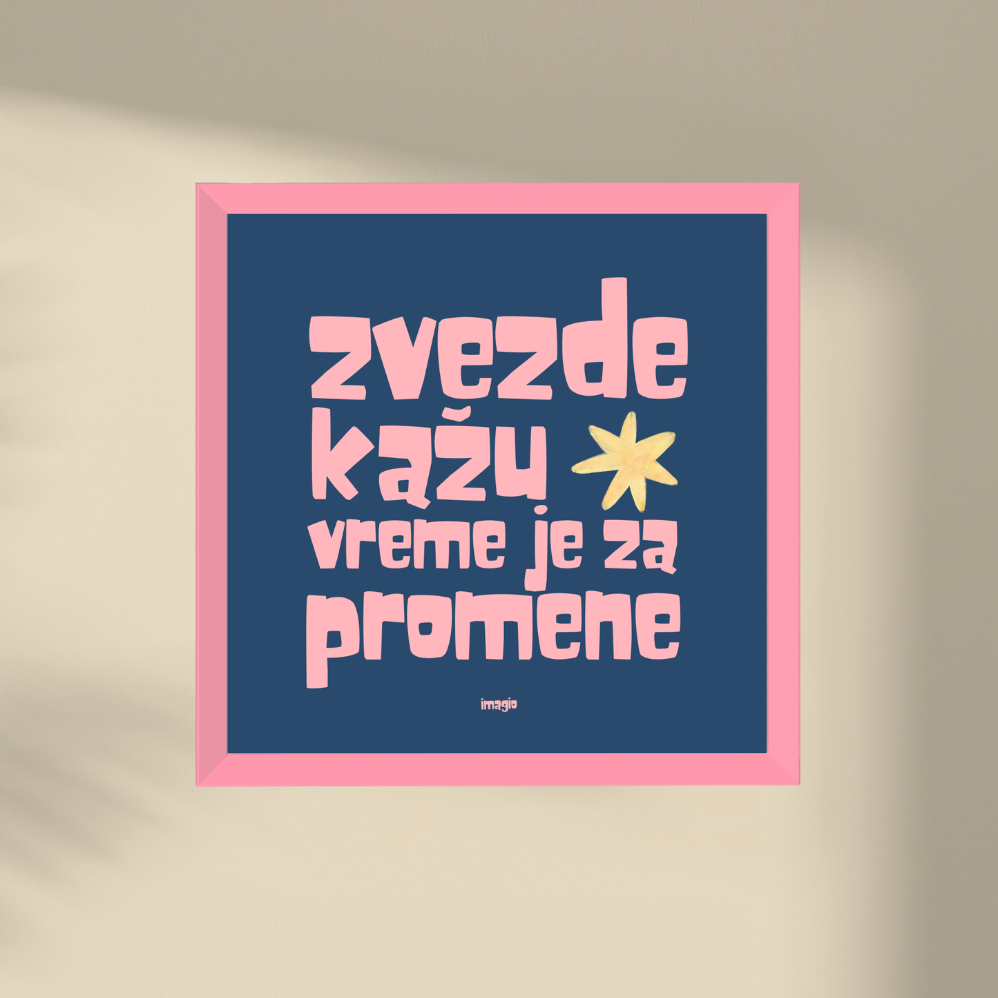 Miniature - Zvezde kažu vreme je za promene - Pink frame
