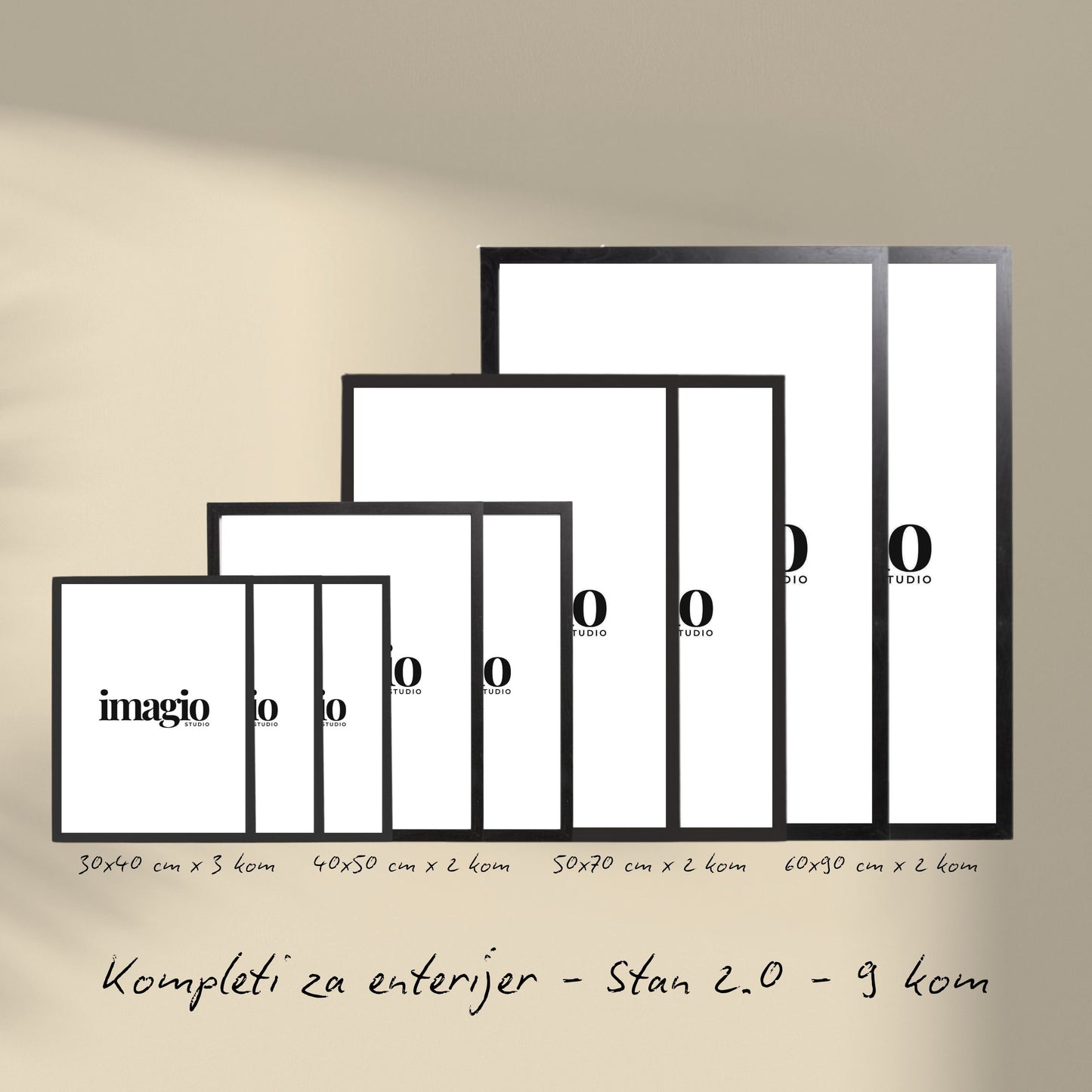 CUSTOM Komplet za enterijer - 2.0 Stan - 9 kom