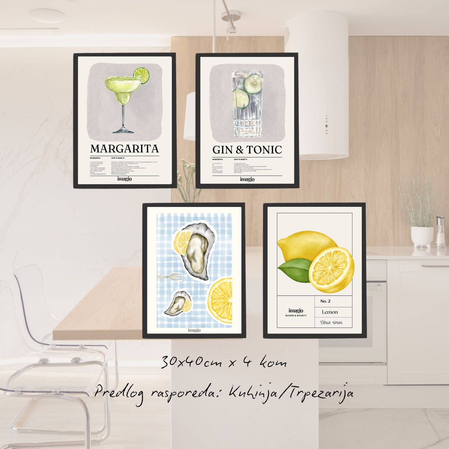 Komplet postera za enterijer No.3 - 3.0+ Stan - 14 kom