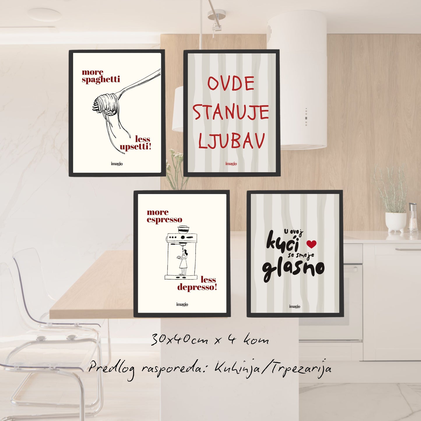 Komplet postera za enterijer No.1 - 3.0+ Stan - 14 kom