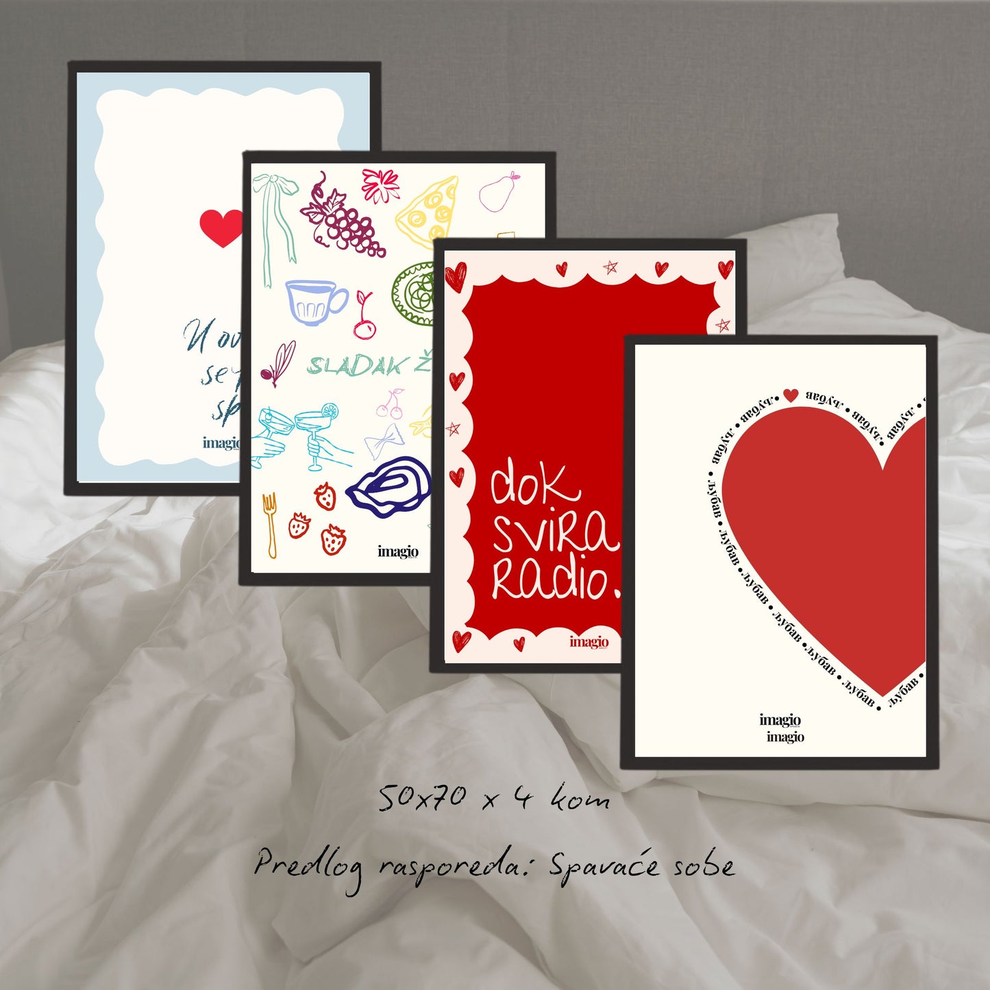 Komplet postera za enterijer No.2 - 3.0+ Stan - 14 kom